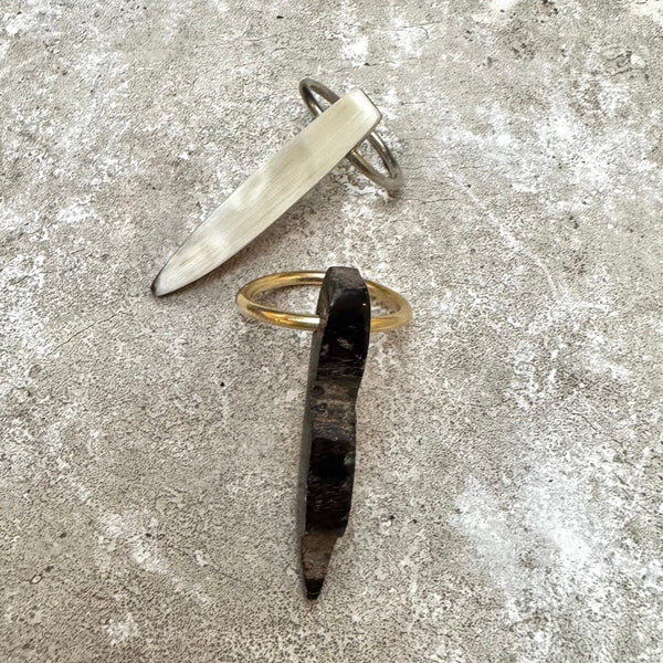 White Bone Ring Modern Nomad Home Modern Nomad Home decor store Denver CO Colorado