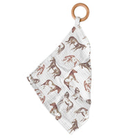 Wild Horses Bamboo Blankie Teether Newcastle Classics Modern Nomad Home decor store Denver CO Colorado