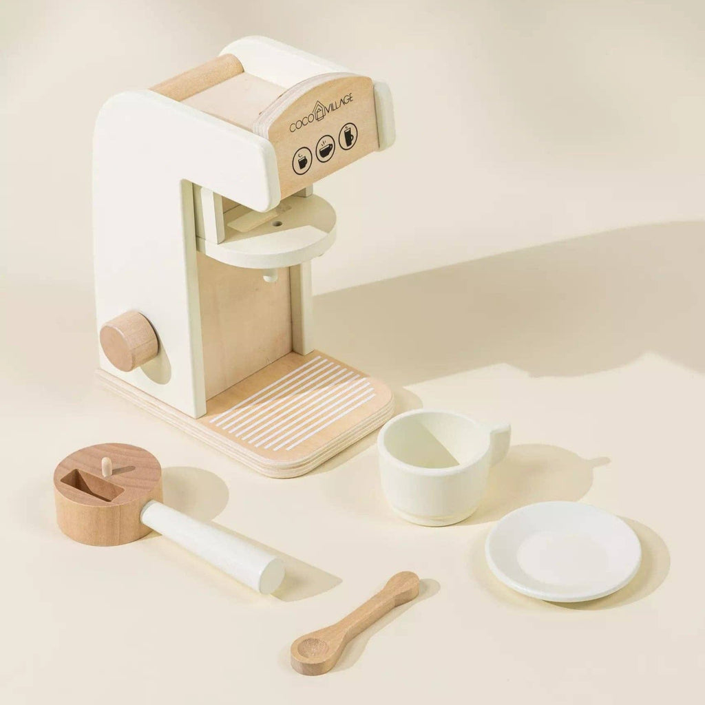 Wooden Coffee Maker Set - Foam Coco Village Modern Nomad Home decor store Denver CO Colorado
