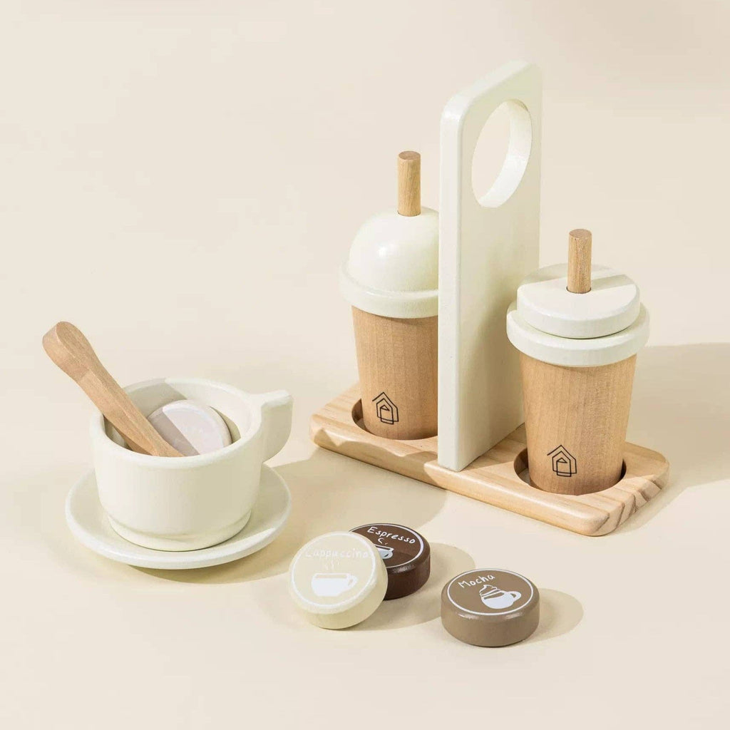 Wooden Coffee Maker Set - Foam Coco Village Modern Nomad Home decor store Denver CO Colorado