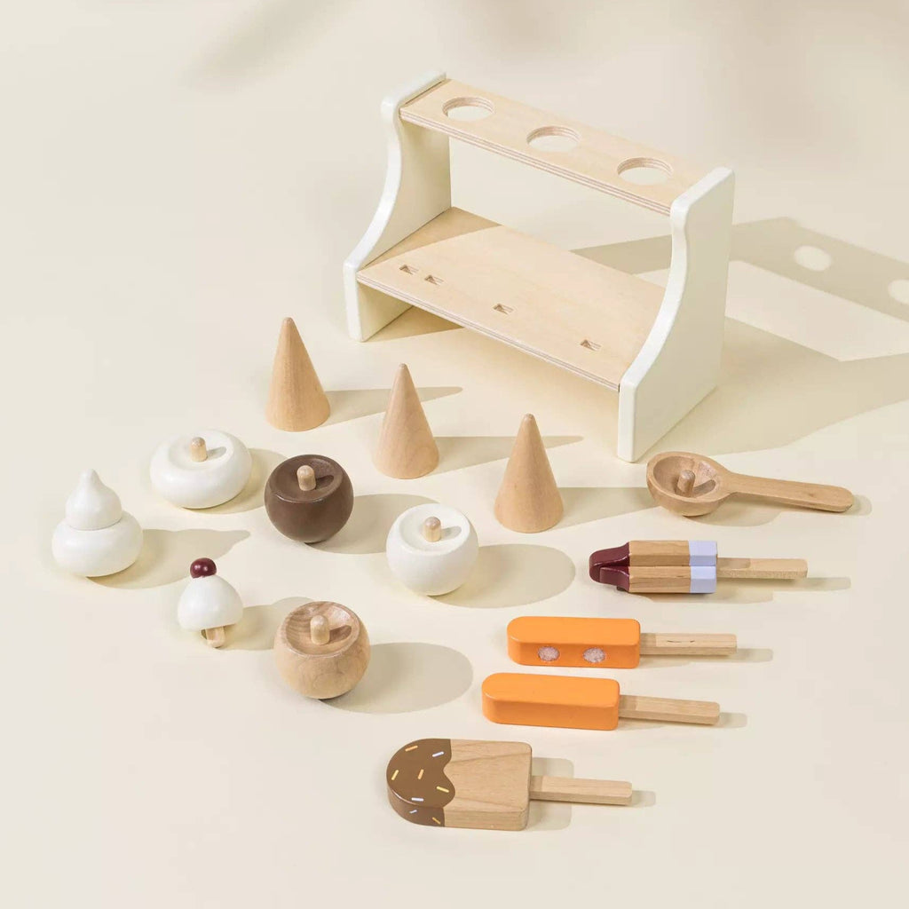 Wooden Ice Cream Stand Set Coco Village Modern Nomad Home decor store Denver CO Colorado