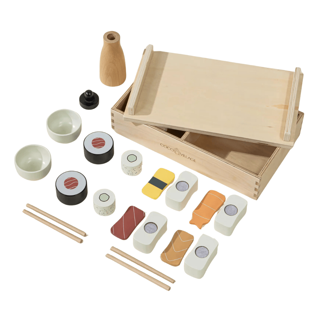 Wooden Sushi Playset Coco Village Modern Nomad Home decor store Denver CO Colorado