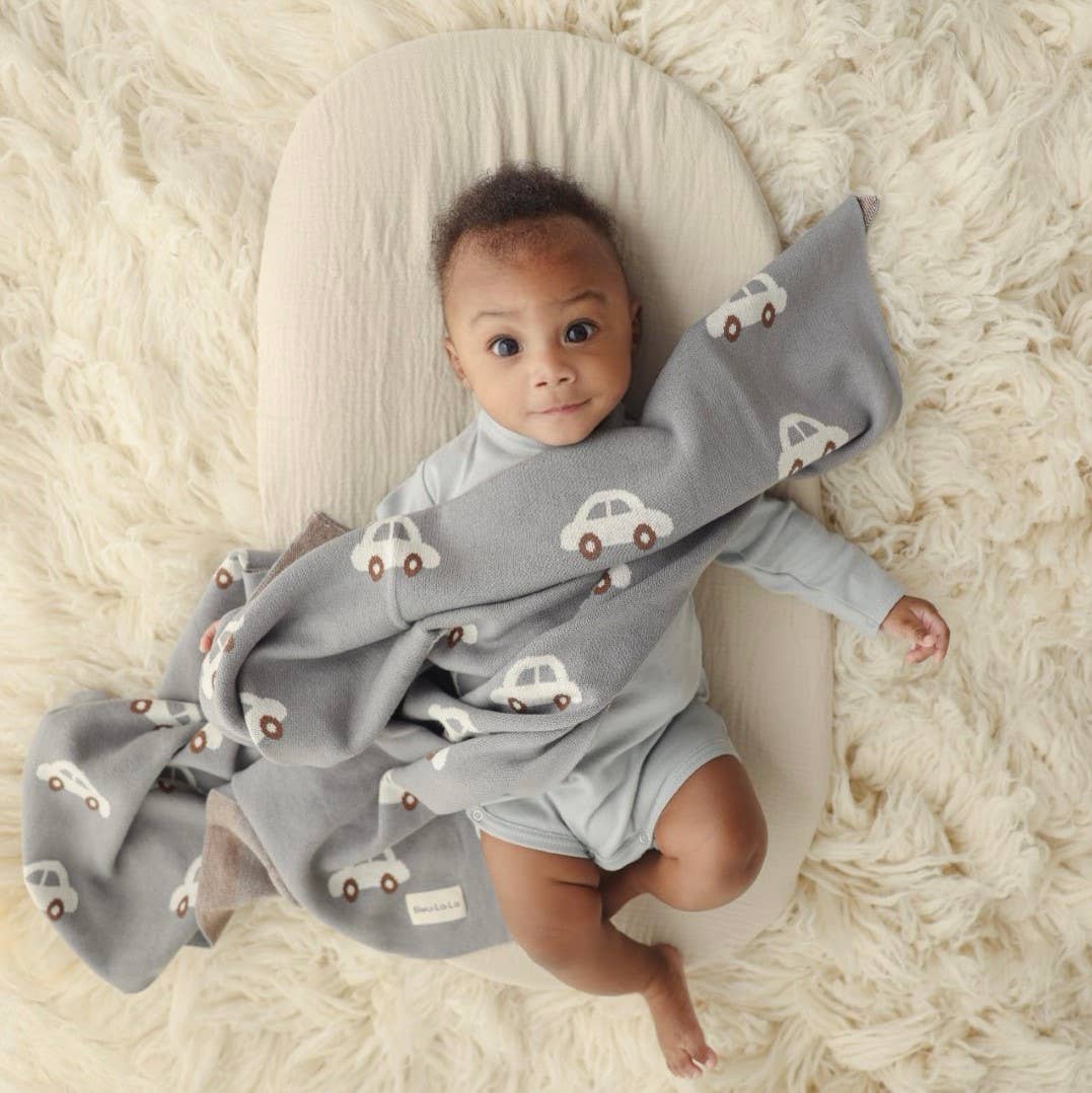 Cotton Swaddle Baby Blanket (Cars)