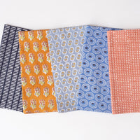 Tangier Indigo Block Printed Napkins - set of 4
