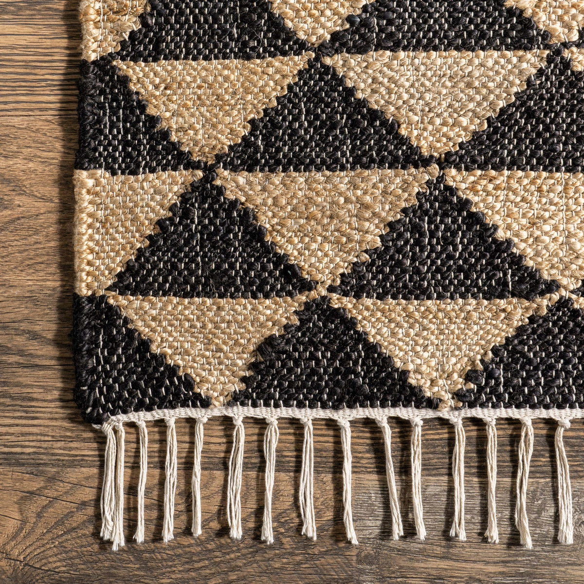 Arrowroot Geometric Tasseled Area Rug RUGS USA Modern Nomad Home decor store Denver CO Colorado