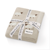 Cotton Swaddle Baby Blanket (Sheep)