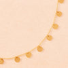 Gold necklace with round pendants