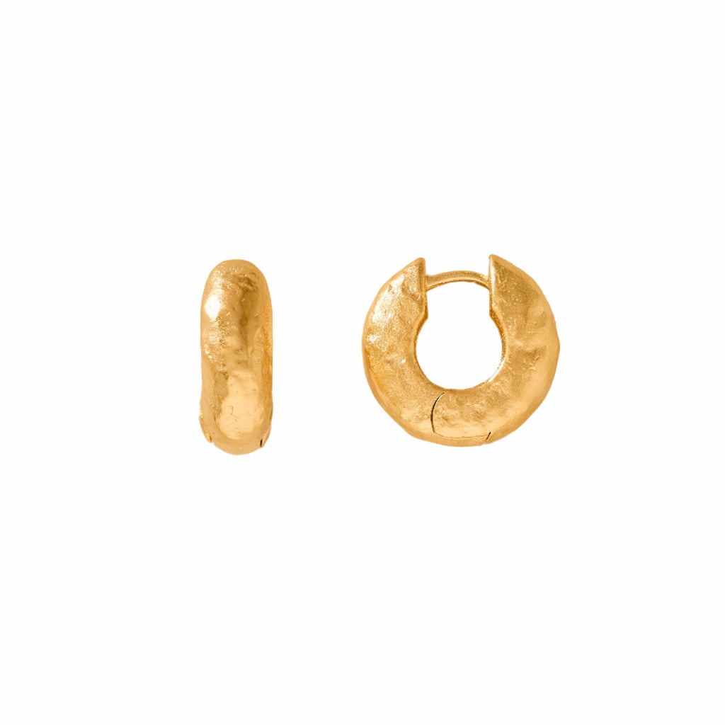 Gold hoop earrings