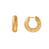 Gold plated hoop earrings