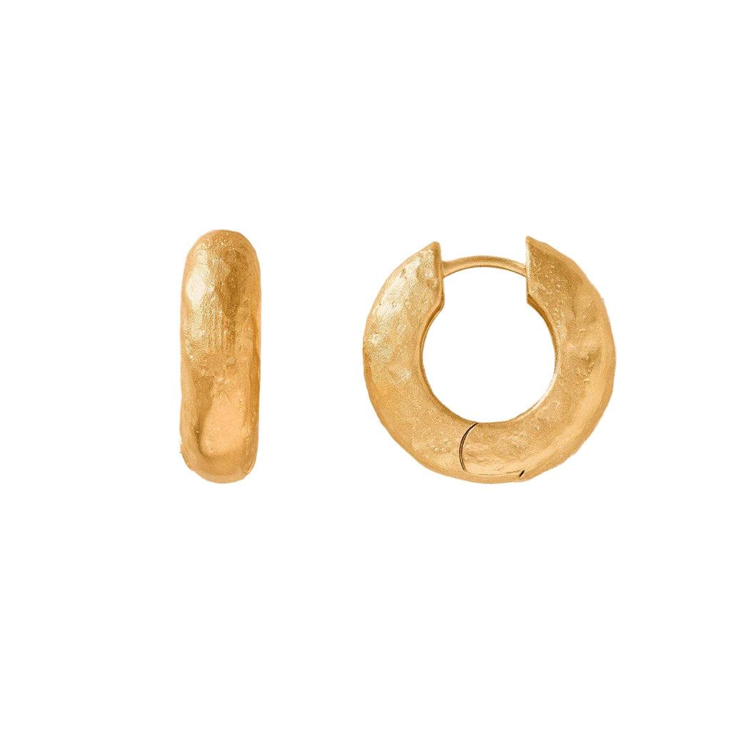 Gold plated hoop earrings