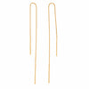 Gold chain earrings