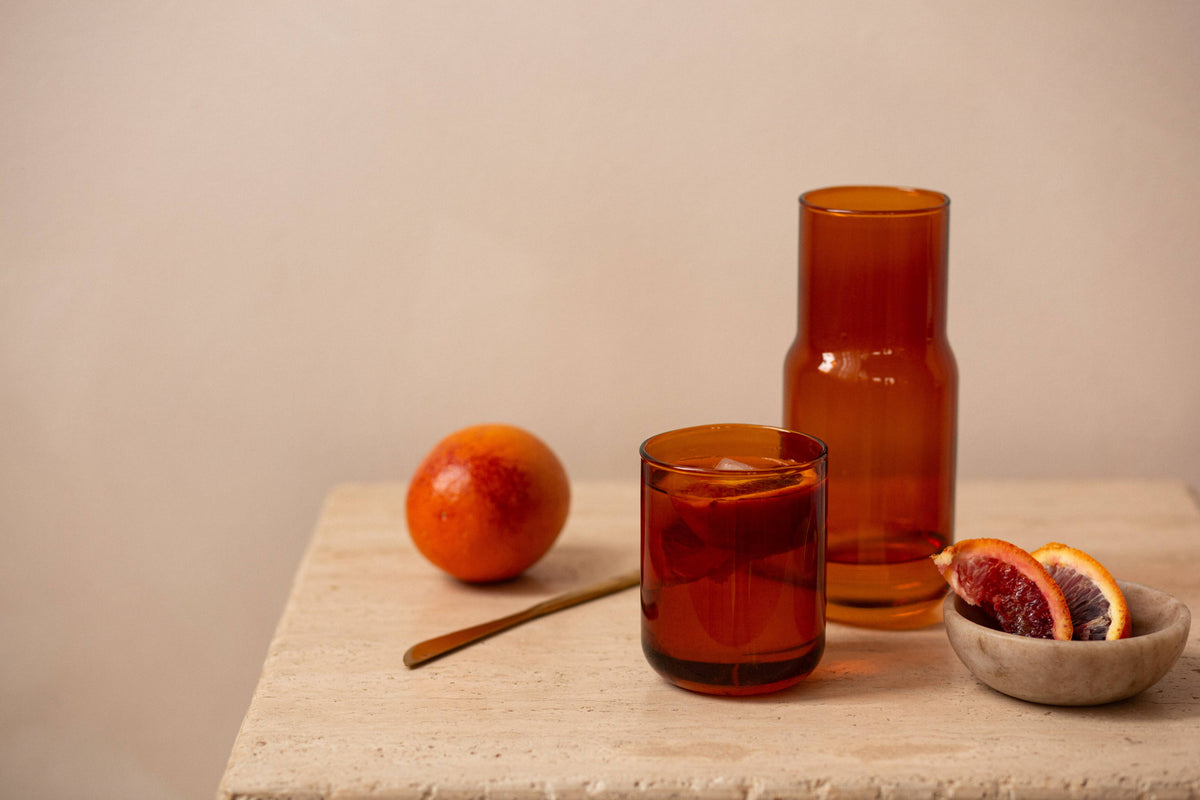Amber Glass Carafe