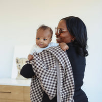 Luxury Cotton Baby Blanket - Plaid