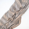 striped blanket on white background