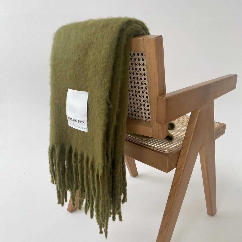 The Reykjavik Throw - 100% Recycled - Sea Kelp - FW25 Arctic Fox & Co. - North America Modern Nomad Home decor store Denver CO Colorado