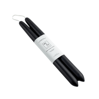 Charcoal taper candles