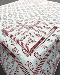 Red Abbey Paisley Napkin