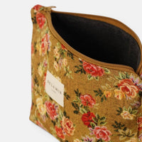 Floral Jacquard Makeup Bag (Large)