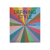 Book cover of 'Defining Style: The Book of Interior Design' with a colorful geometric design.