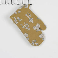 Yellow Mushroom Quilted Oven Glove