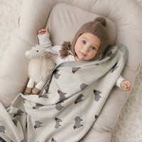 Cotton Swaddle Baby Blanket (Sheep)
