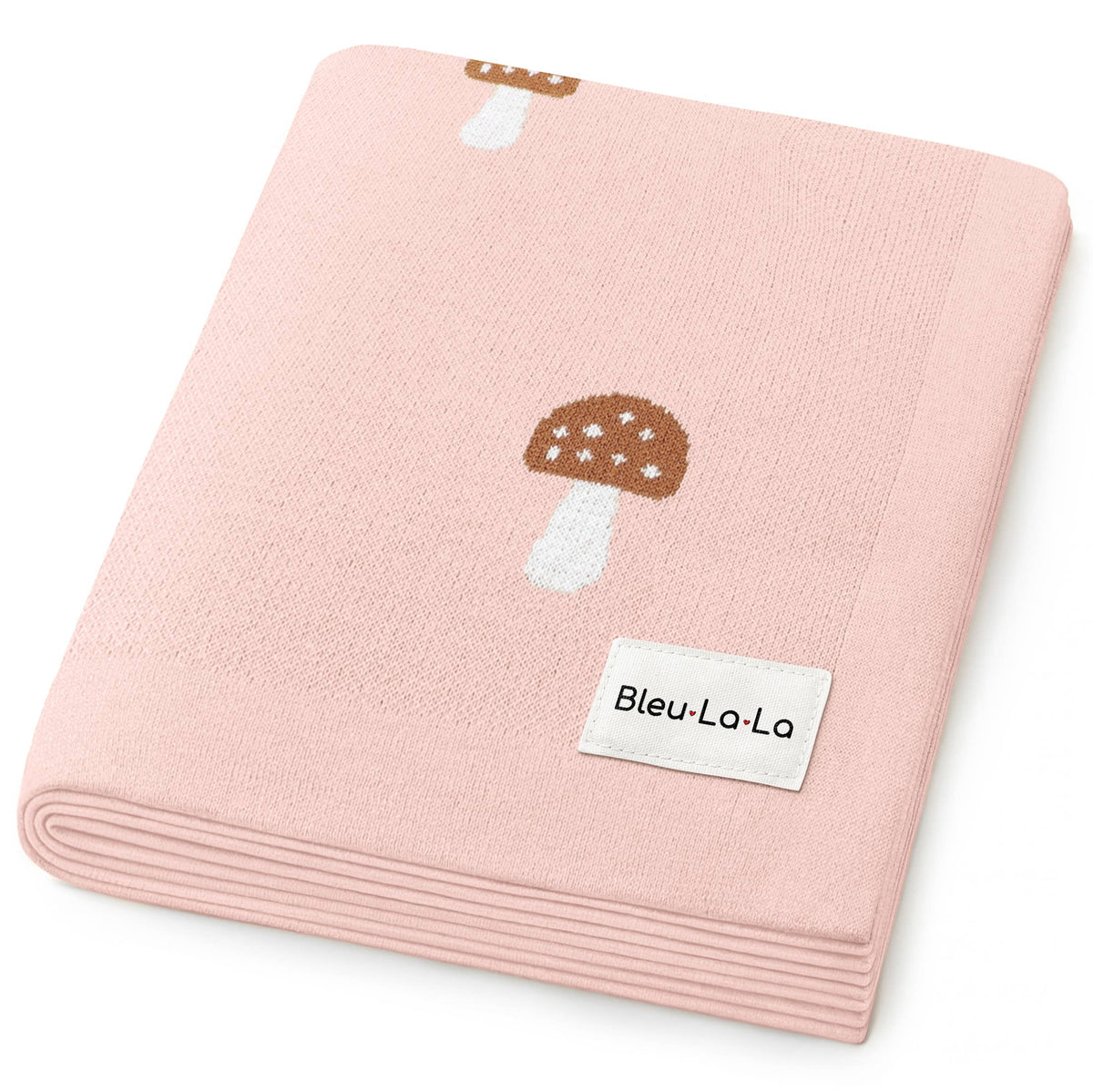 Cotton Swaddle Baby Blanket (Mushroom)