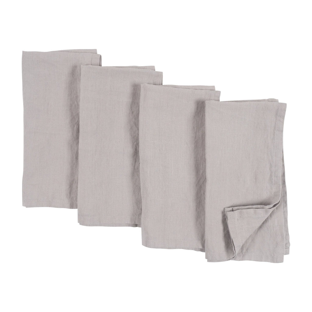 Verona 100%  Stone Washed Linen Napkins-Set Of 4, 20" x 20" KAF Home Modern Nomad Home decor store Denver CO Colorado