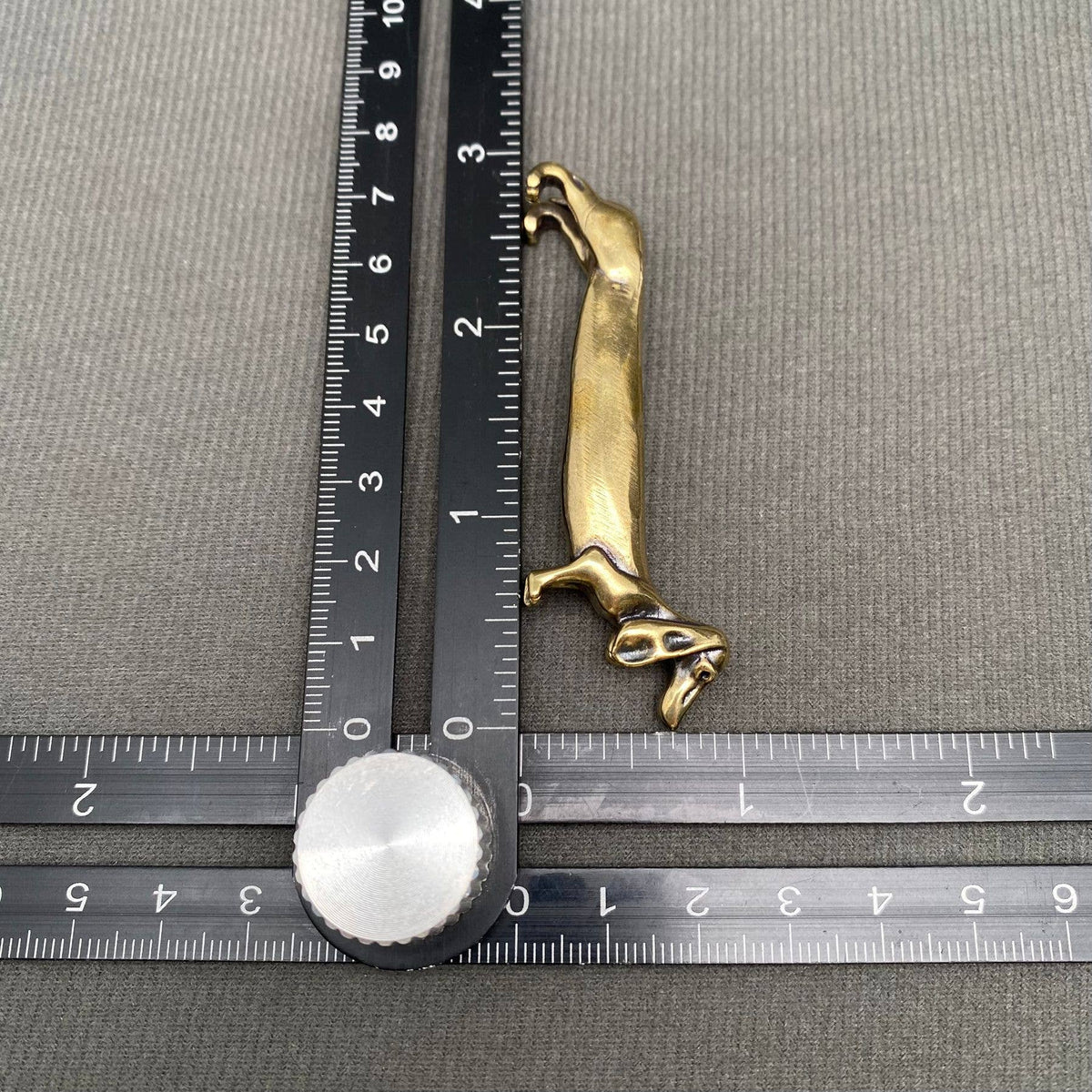 Brass Dachshund Dog