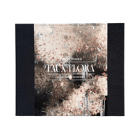 Faux Flora product packaging with floral design and text on a white background
