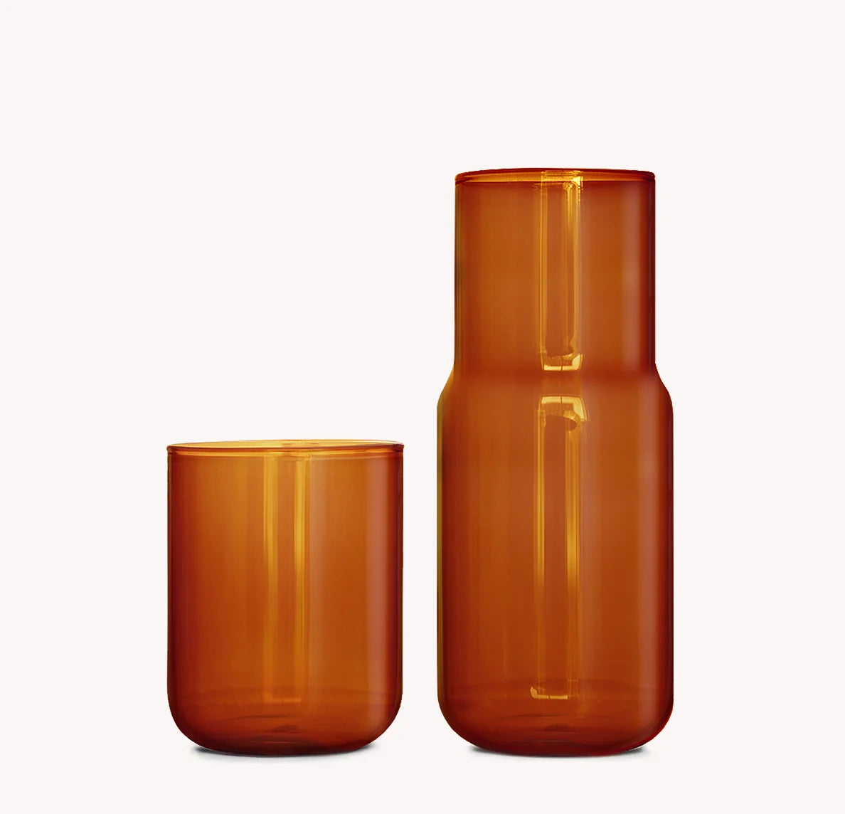 Amber Glass Carafe