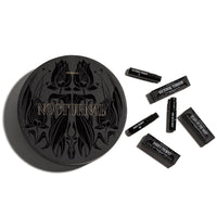 Black cosmetic case with 'Nocturnal' branding and multiple black boxes on a white background
