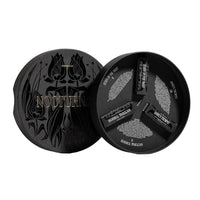 Black cosmetic product packaging with 'Nocturn' branding on a white background