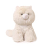 Plush toy cat on a white background