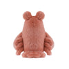 Brown lobster plush on a white background