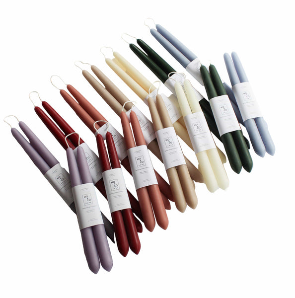 mo & co 100% beeswax taper candles modern nomad home decor store denver colorado CO