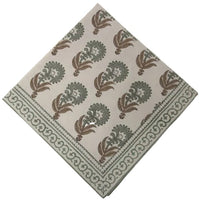 Decorative napkin with floral pattern on a white background