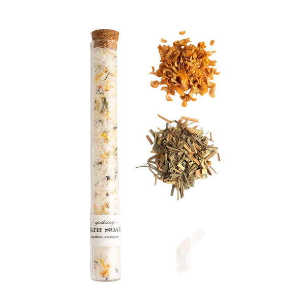 Spa product with natural ingredients on a white background