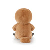 Brown plush toy on a white background