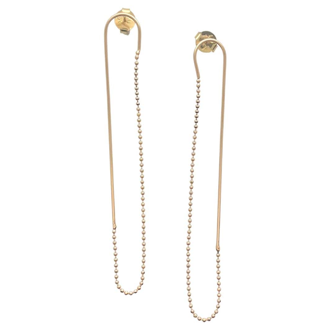 earrings with ball chain modern nomad home