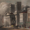 close up of a vintage print of the historical town of st. george