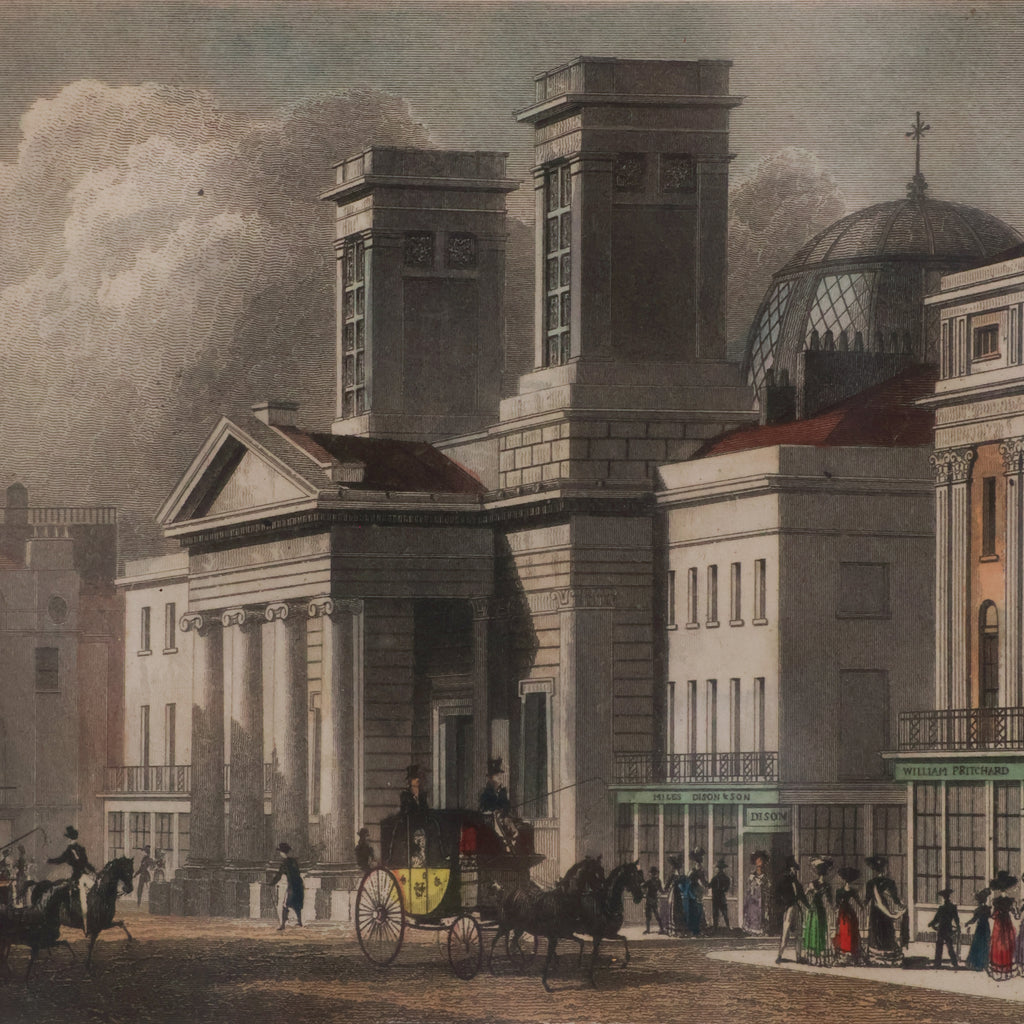 close up of a vintage print of the historical town of st. george