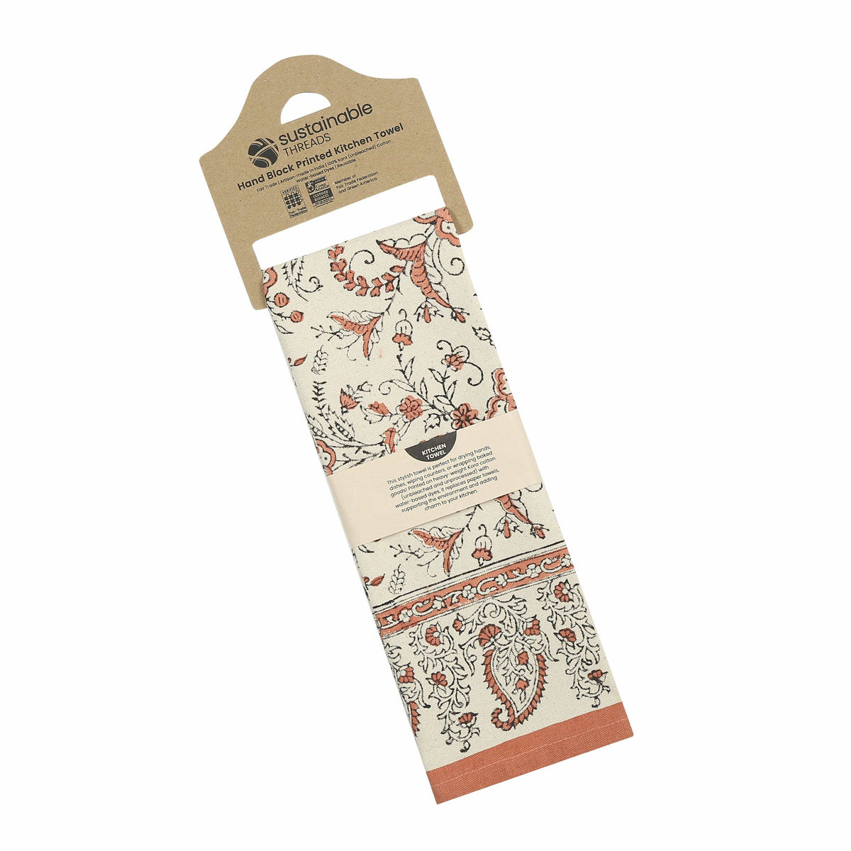 Kitcen Thread Sustainable Threads Ivy Earth Cotton Kitchen Towel - Modern Nomad Home