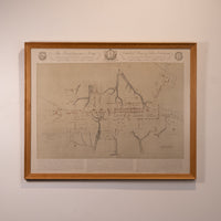 The "Frenchman's" Map Framed Print
