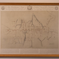 The "Frenchman's" Map Framed Print