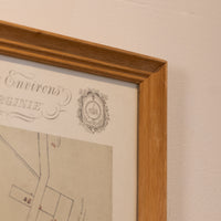 The "Frenchman's" Map Framed Print