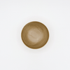 Brown ceramic bowl on a white background