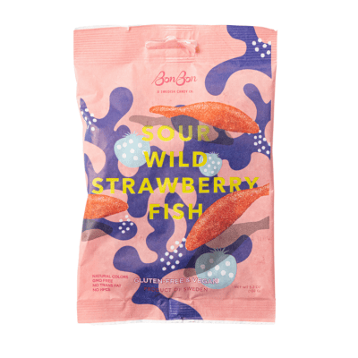 Sour Wild Strawberry Fish BonBon NYC Modern Nomad Home decor store Denver CO Colorado
